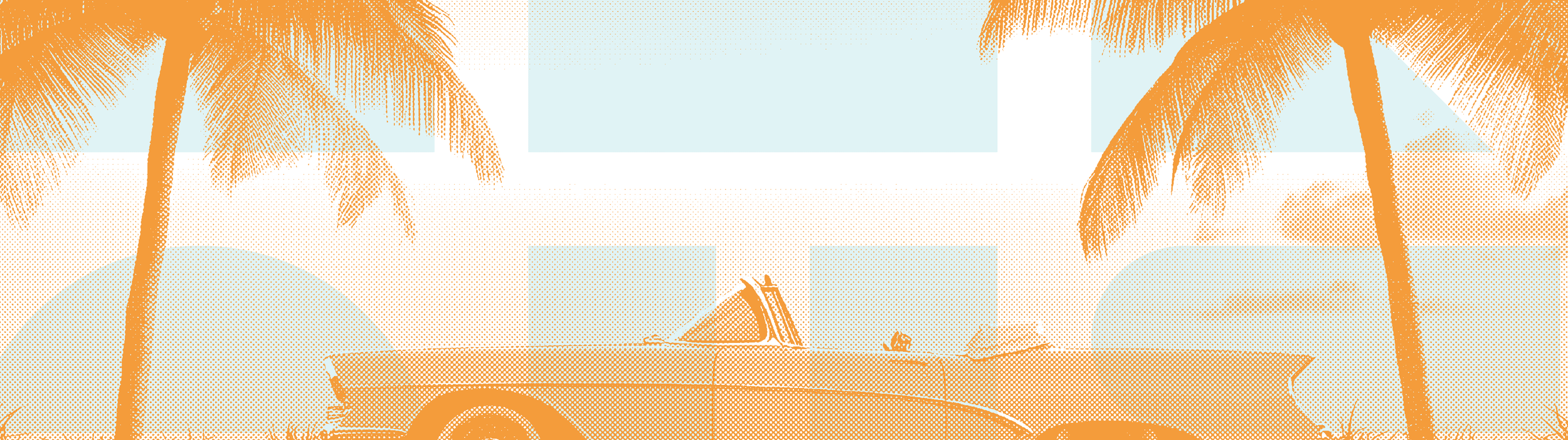 vintage convertible in palm springs