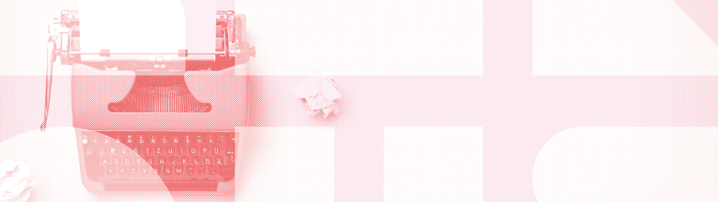 vintage pink typewritter