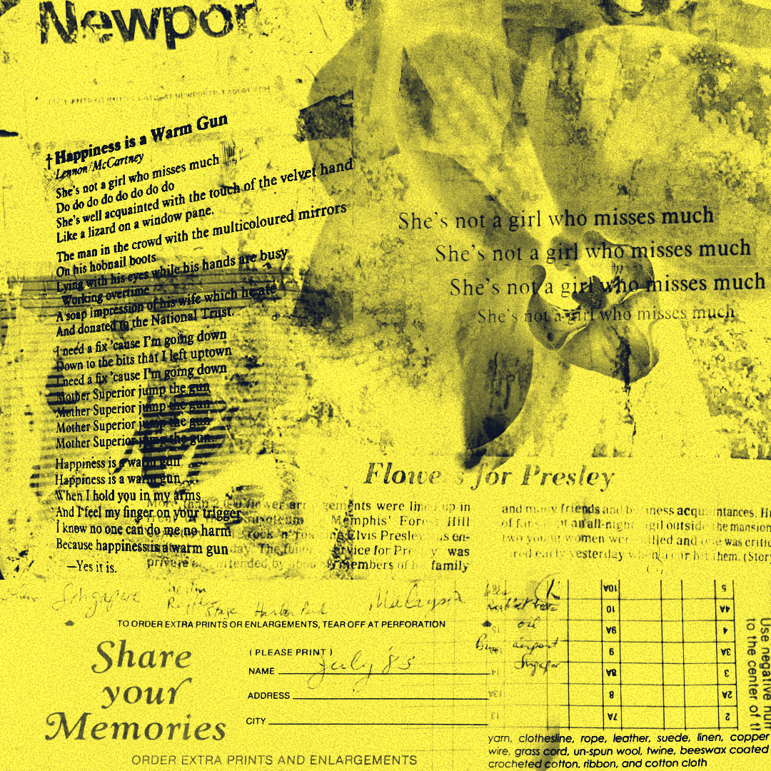 scanned, digital collage