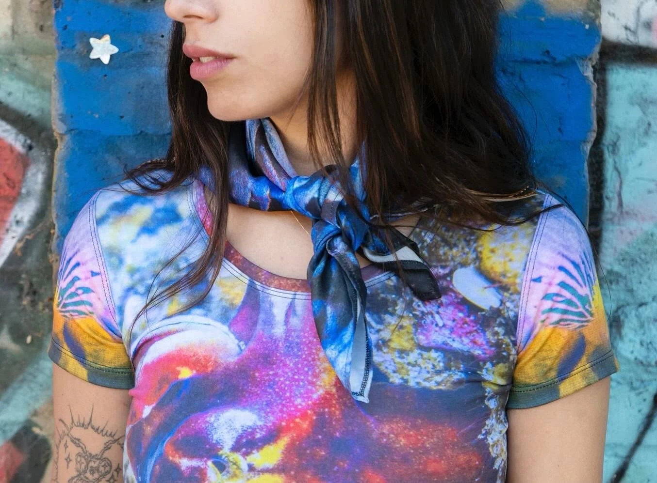 excited to share our first BANDANA
Incredibly versatile accessory, so you can wear it however you want!
Available soon with new products and more bandanas

- handmade print 
- printed on a lightweight 100% silk satin fabric
- 18x18&rdquo; (46cm)

📸 