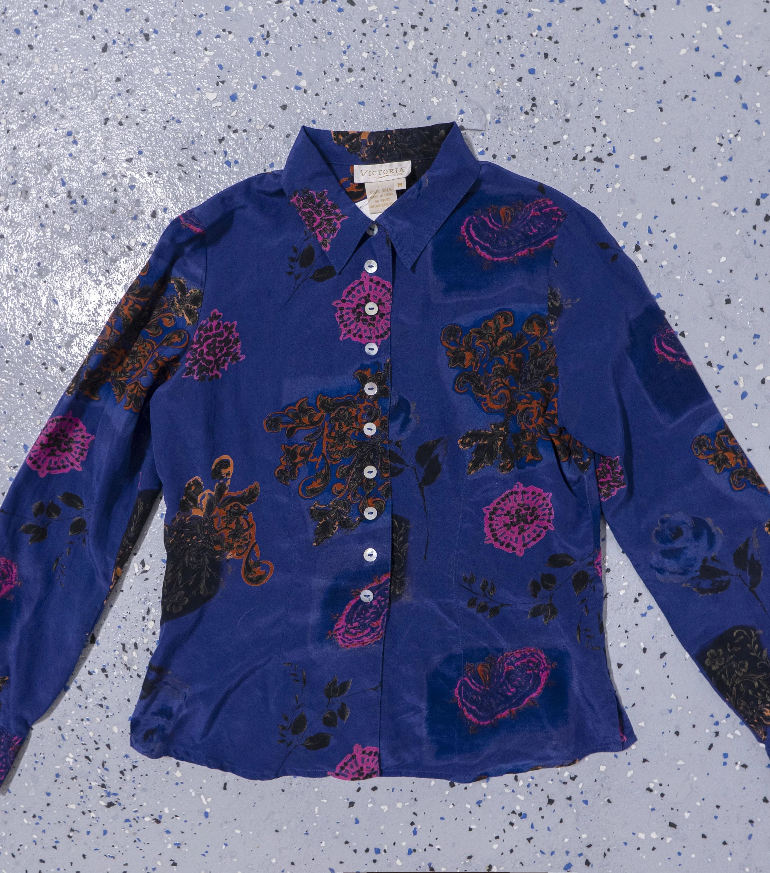 Patterned Silk Blouse