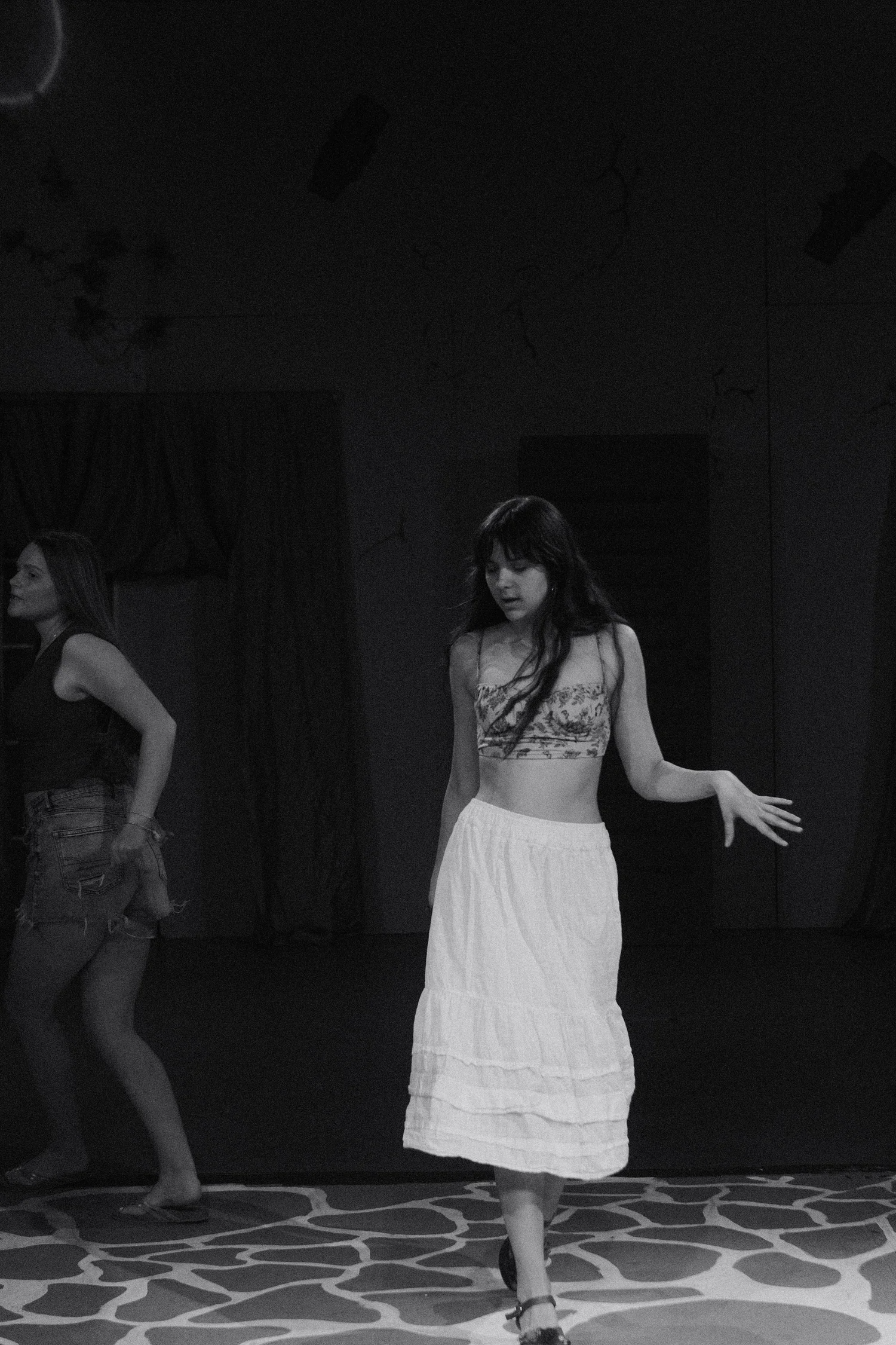 An actor in Mamma Mia dancing.