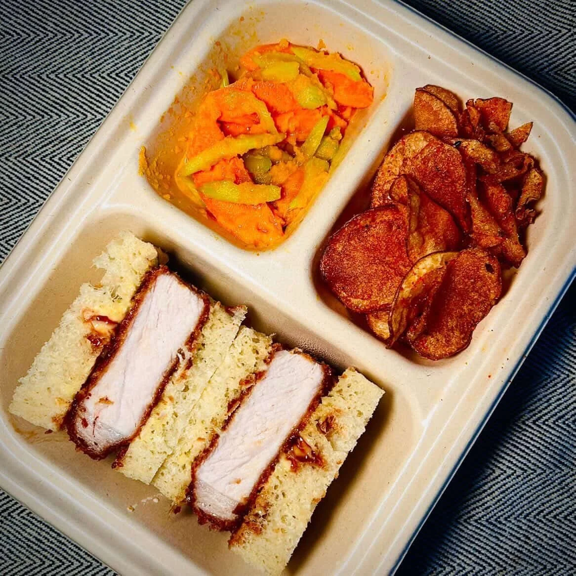 This Monday &amp; Tuesday, March 30th &amp; 31st, we will be delivering the crowd favorite Katsu sandwiches! Choose between pork, shrimp and tofu, all fried to perfection, topped with a luscious katsu sauce, served on fluffy @sixbysavannah Pullman lo