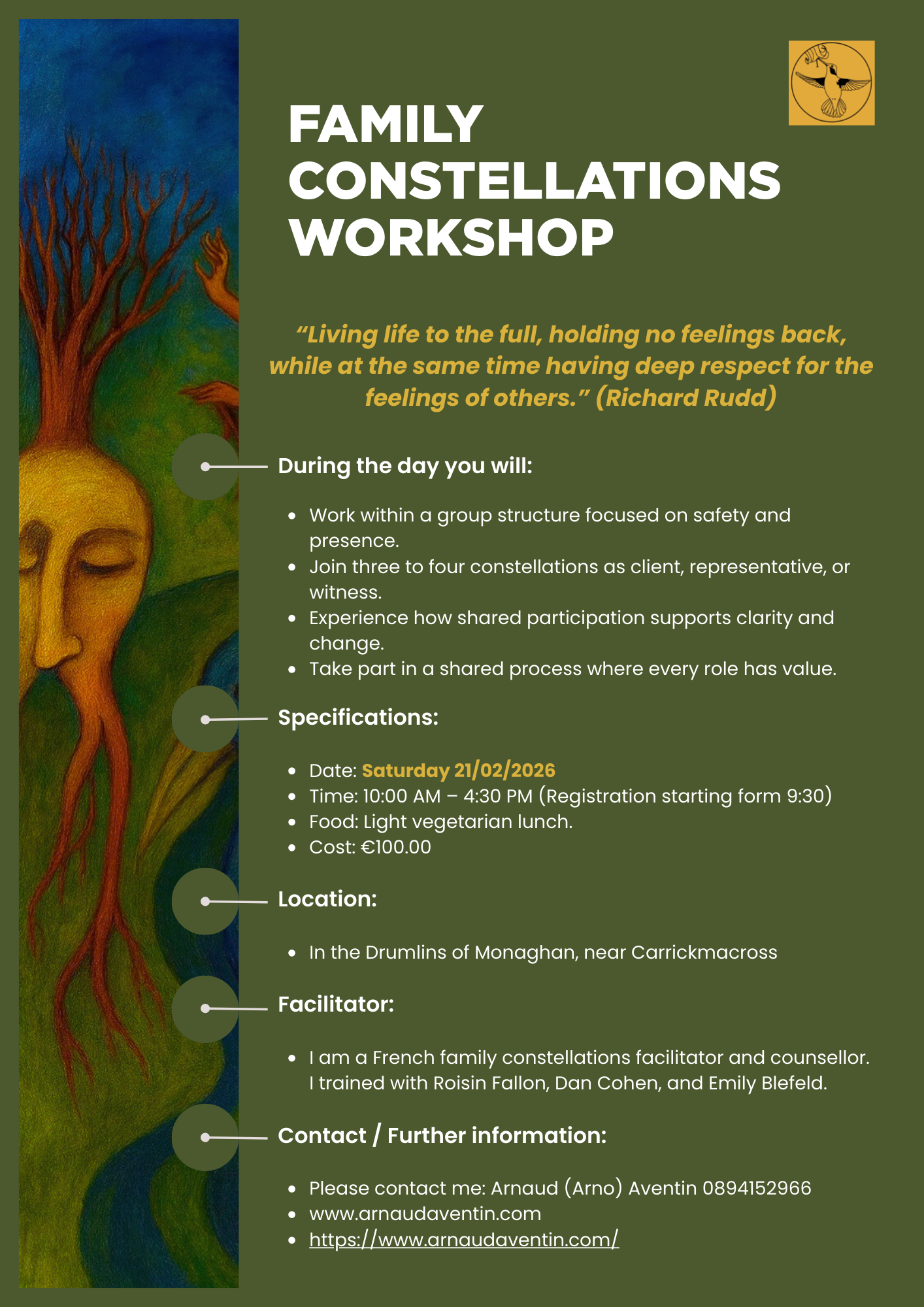 Arnaud Aventin Family Constellations Workshop February 21, 2026