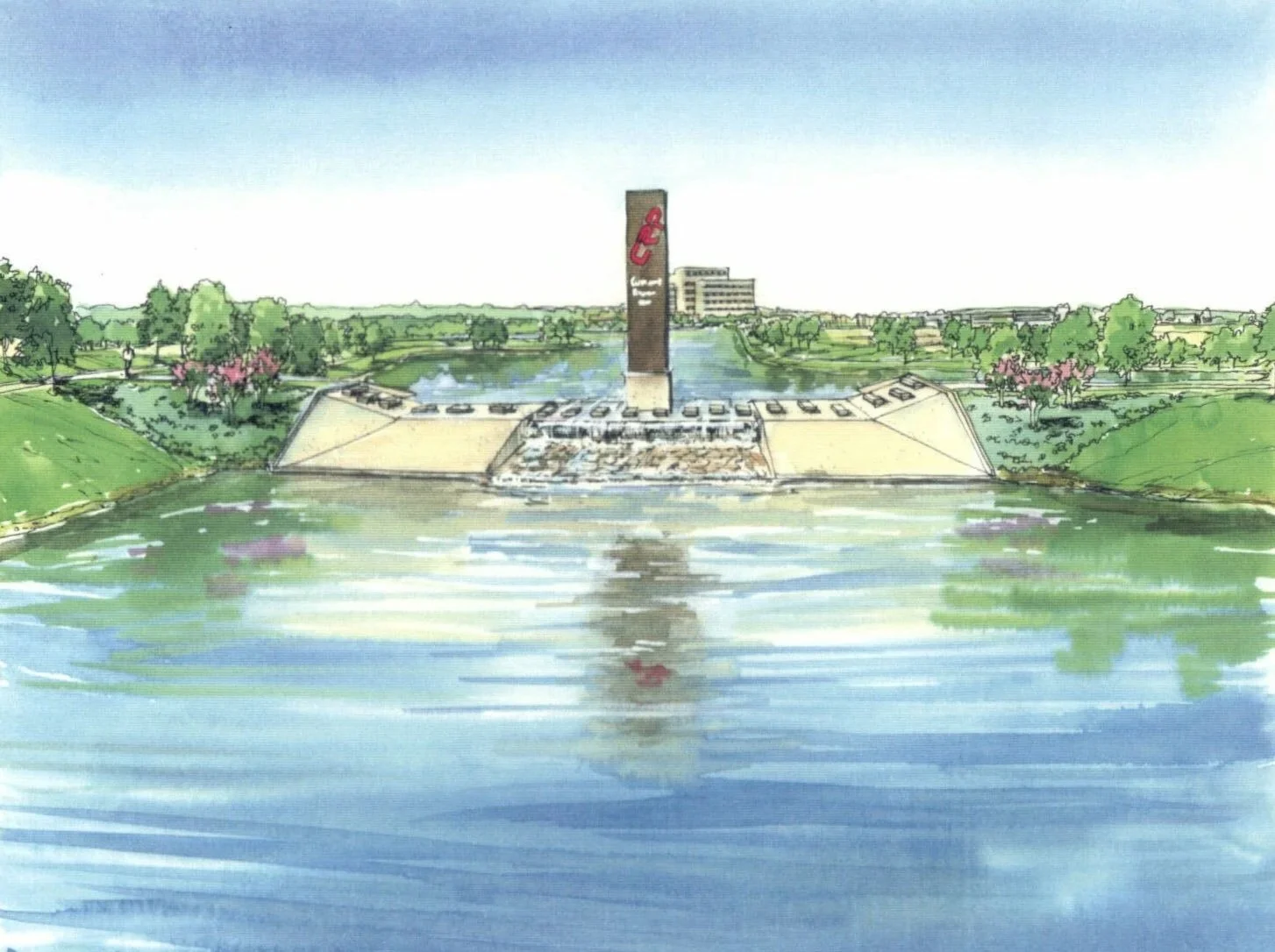 Research Park Pond Spillway