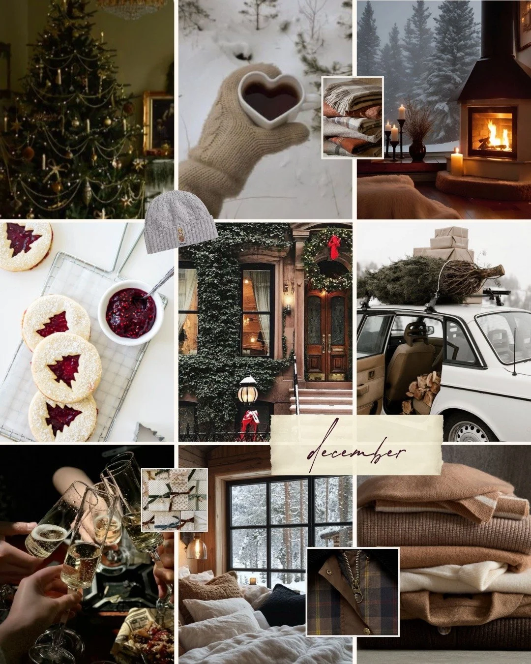 December showed up right on cue this year and immediately went for drama. Chicago dropped a magical but very extra snowfall over Thanksgiving weekend, and the whole city looked like a dreamy holiday set ❄️⁠
⁠
This month&rsquo;s moodboard is packed wi