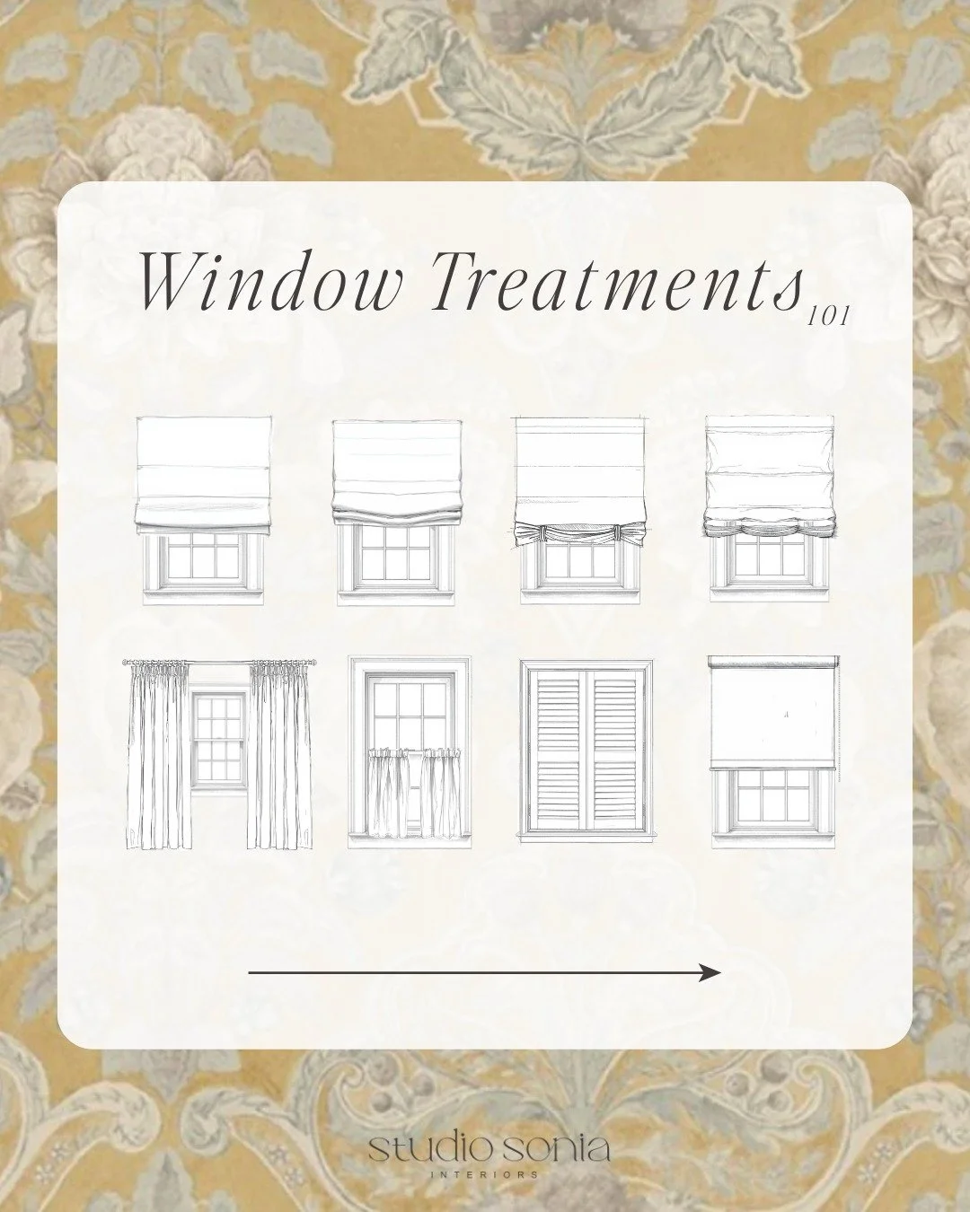 This is for anyone who&rsquo;s been living with &ldquo;temporary&rdquo; blinds for a while 😅⁠
Here&rsquo;s your window treatments cheat sheet to help fix that.⁠
⁠
TLDR:⁠
Inside mount = cleaner, more built-in⁠
Outside mount = more coverage, fewer lig