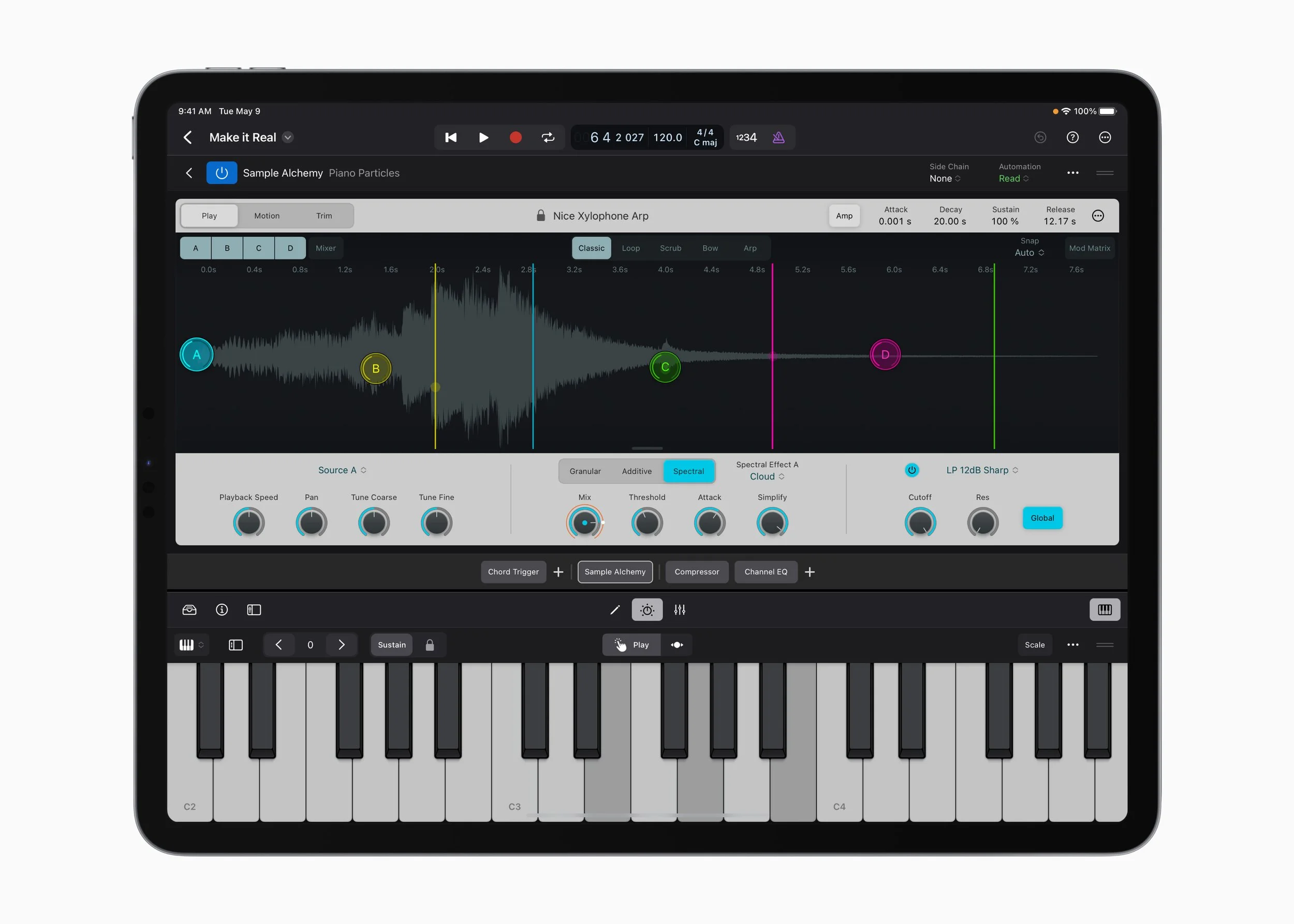 Apple iPad Logic Pro Sample Alchemy
