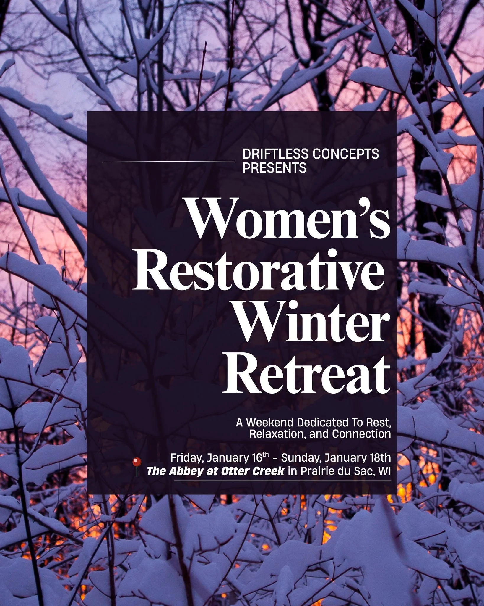 You know what, you're gonna get what you've got coming for ya...

✨ NO more hosting, planning, or cleaning!
✨ Free time to nap
✨ Delicious, warm and healthy meals 
✨ Arts &amp; Crafts at your own pace
✨ Cozy corners, soothing Sound Baths
✨ A TOTALLY 