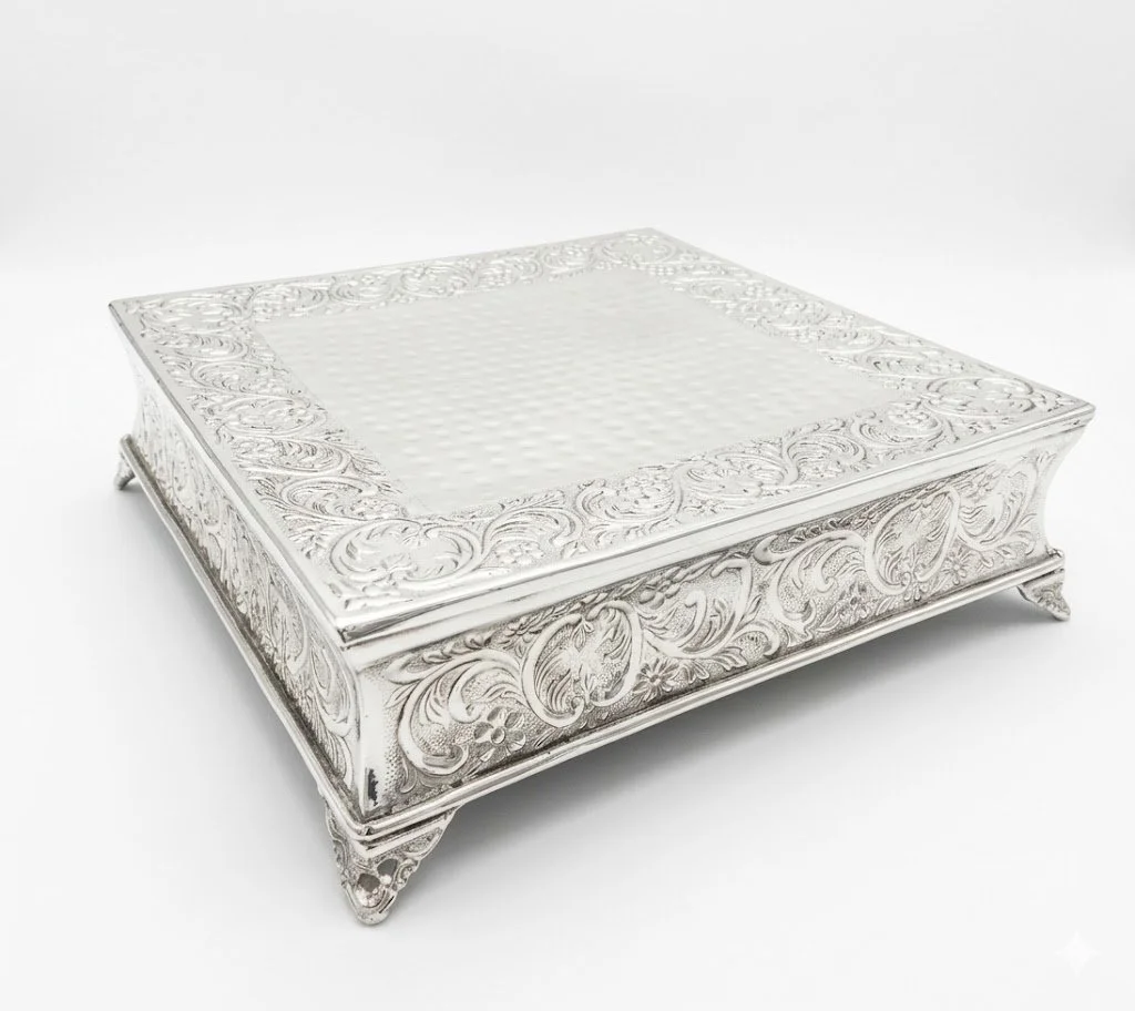 Silver Dessert Stand - $15