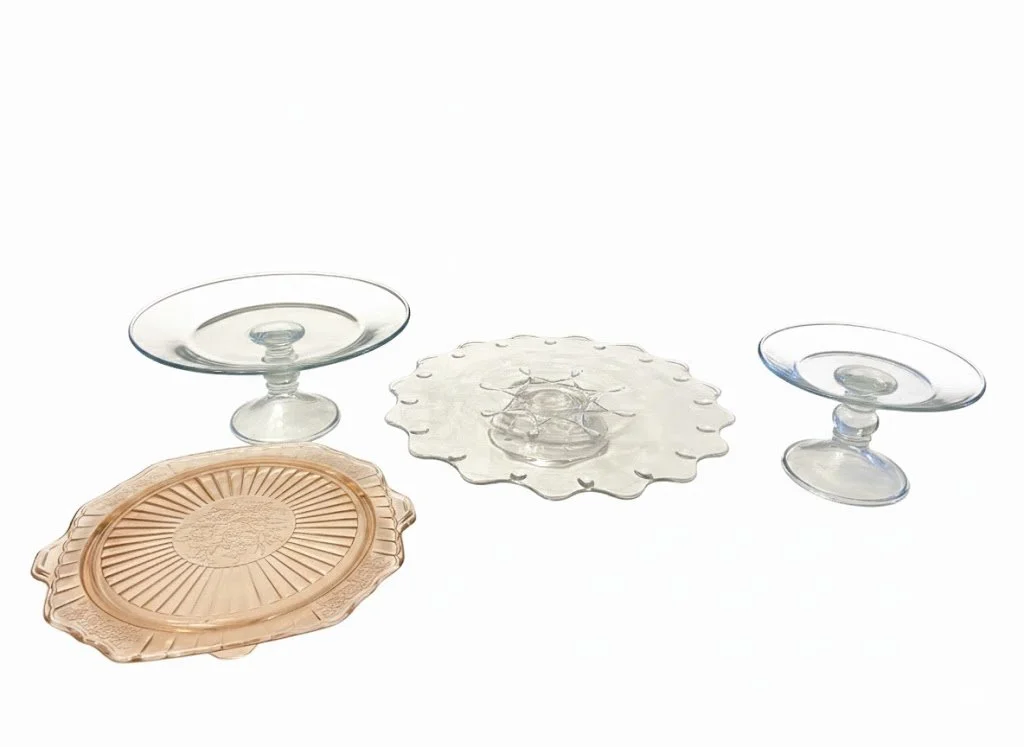 Assorted Elevated Cake Stands - $10/stand