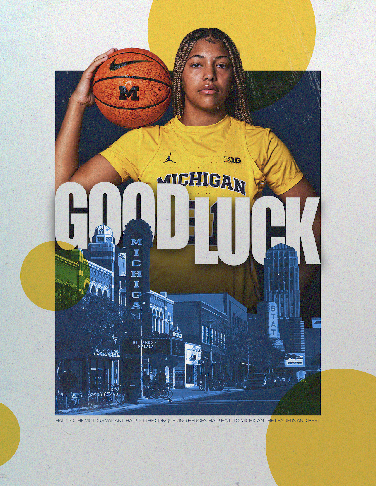 Digital graphic shared with recruits via text message ahead of their game