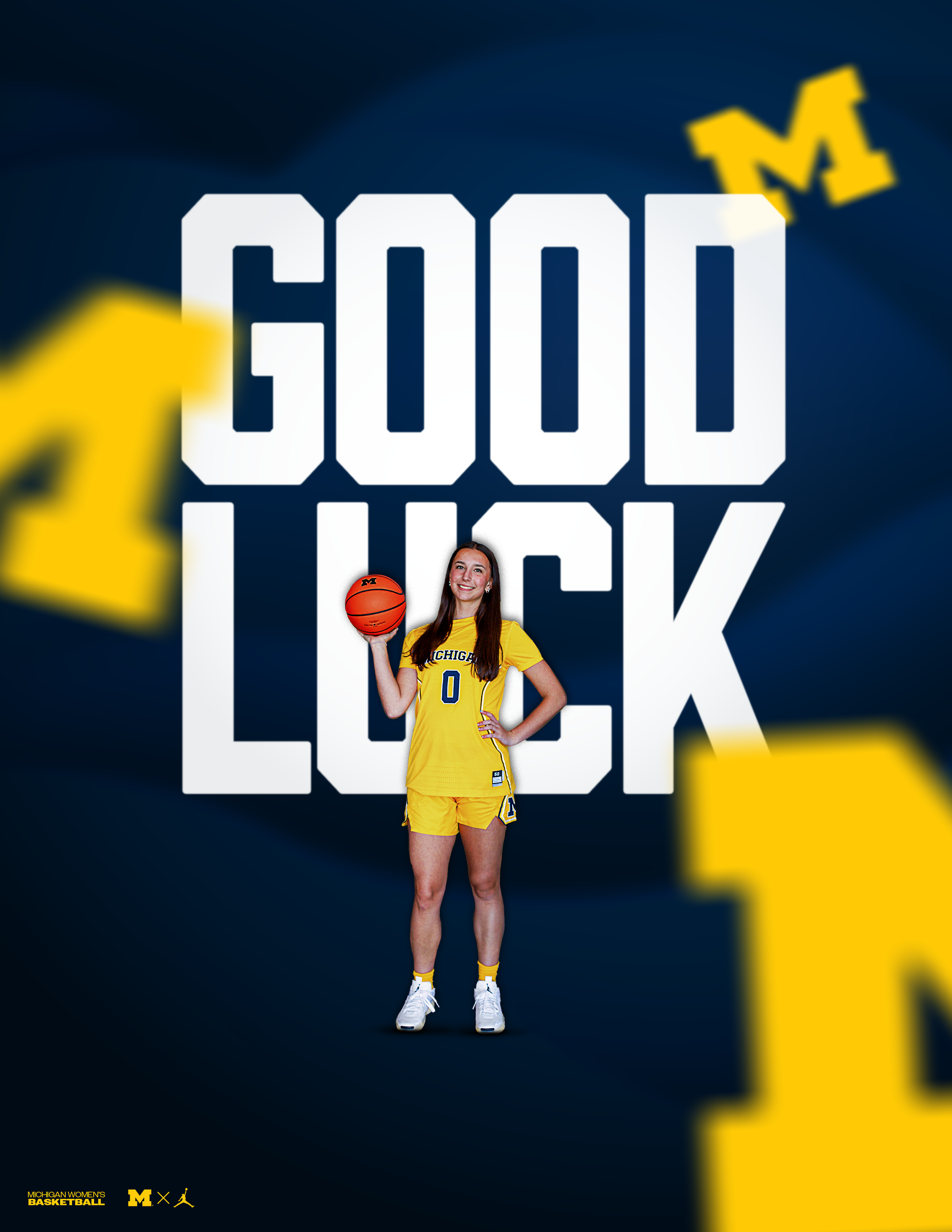 Digital Good Luck graphic to be sent to recruit by message