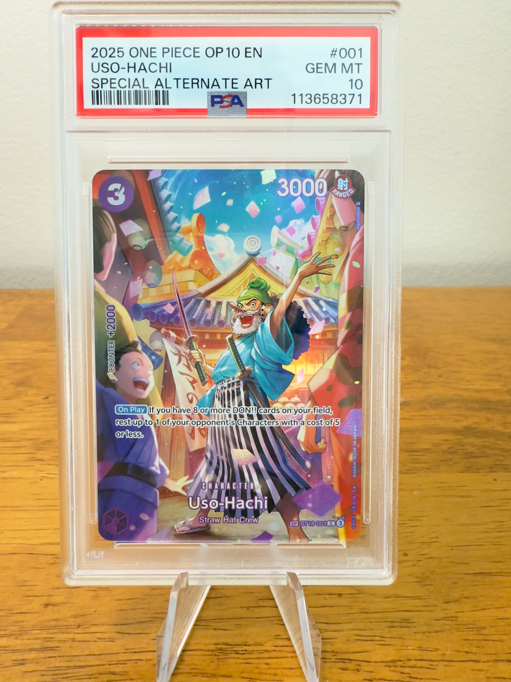 One Piece - Uso-Hachi - Special Alt Art - PSA 10 — Carpe´Cardem