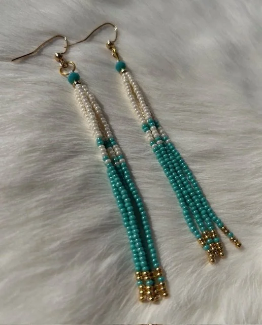 Beaded Fringe Earrings