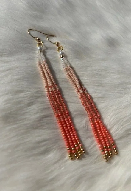 Beaded Fringe Earrings