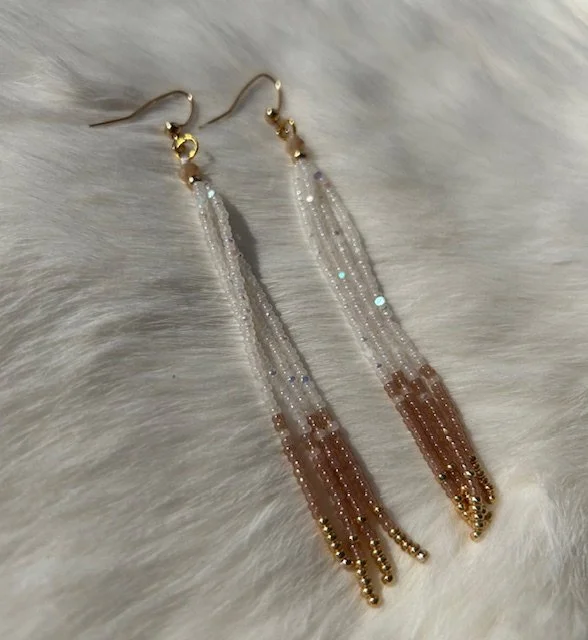 Beaded Fringe Earrings