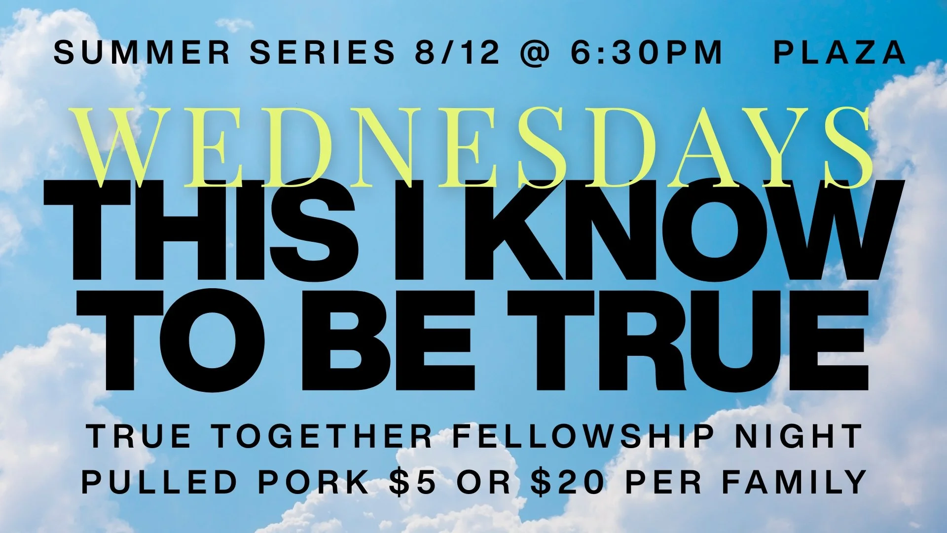 true together fellowship night