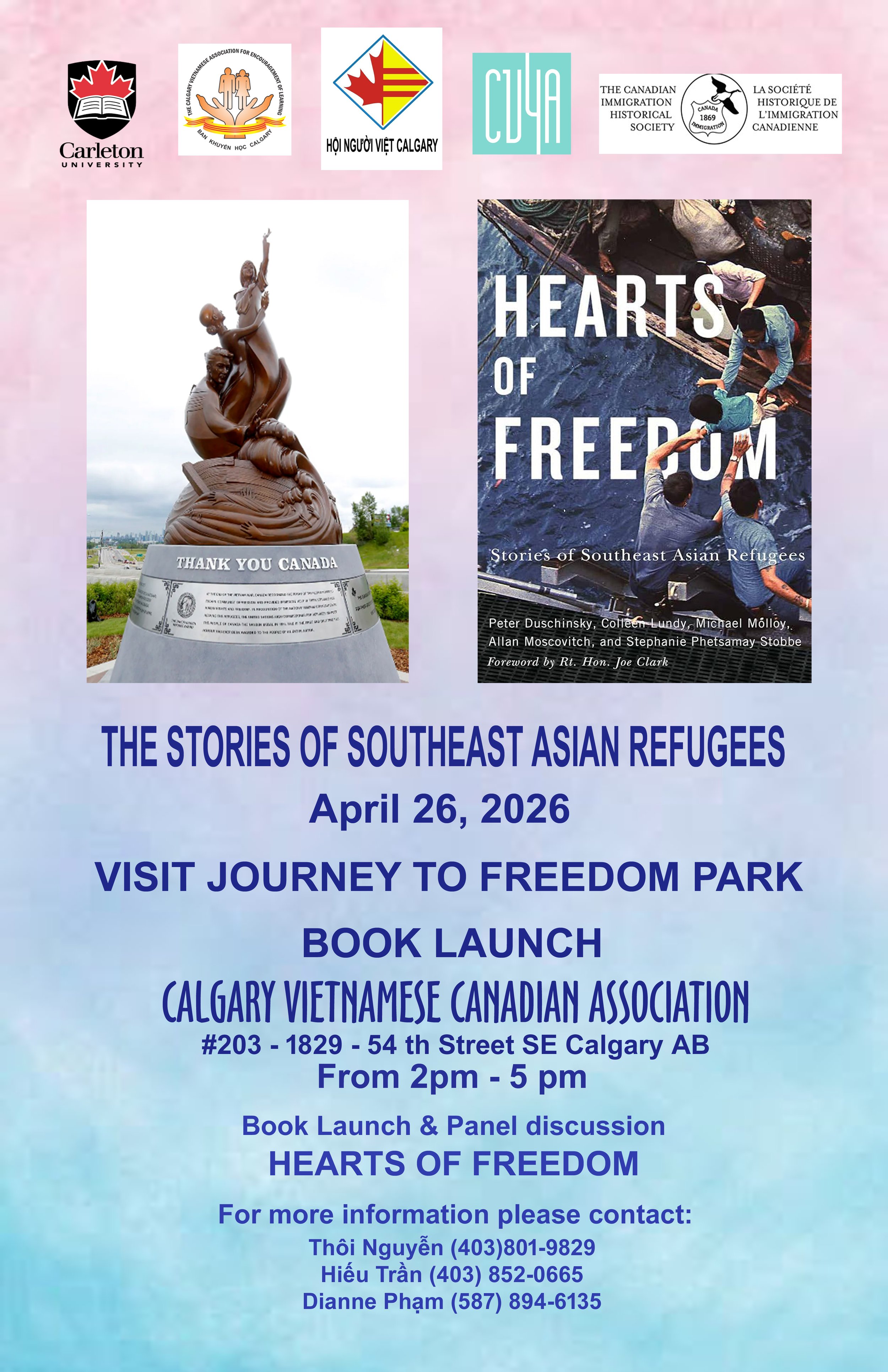 “Hearts of Freedom” Book Launch and Community Event