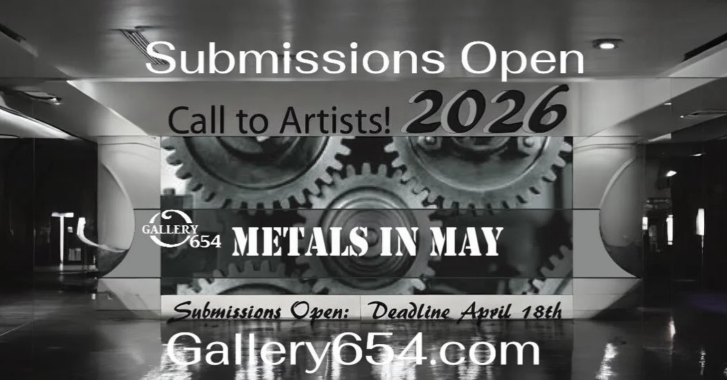 Calling all METAL artists!  Submissions now open- gallery654.com
For our upcoming May show!  We have revived the Sorensen Studios iconic
&ldquo;Metals in May&rdquo; group Art show. 
Whether you weld, bronze, paint on metal&hellip; whatever you create