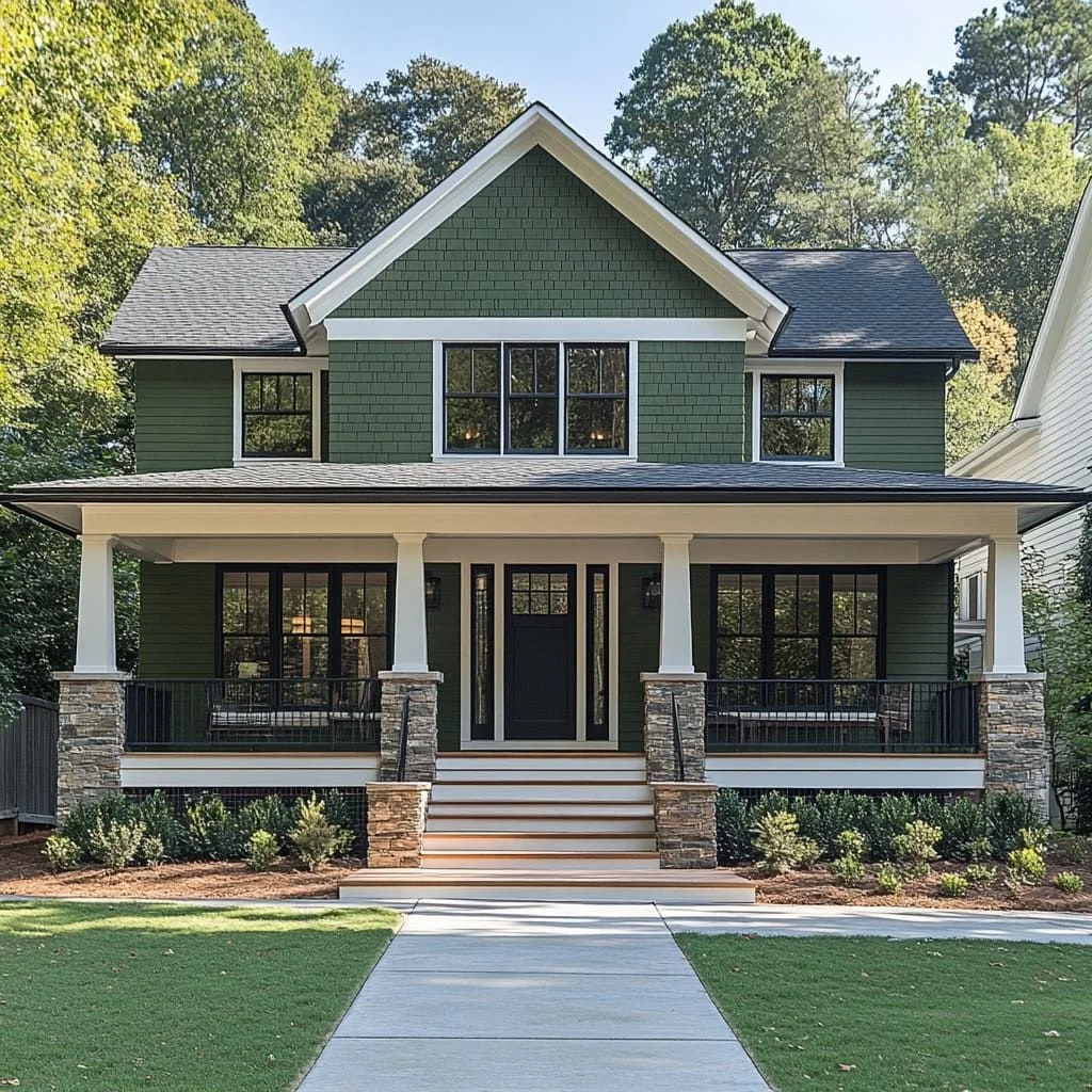 Exterior painting Seattle – white siding home with premium finishes