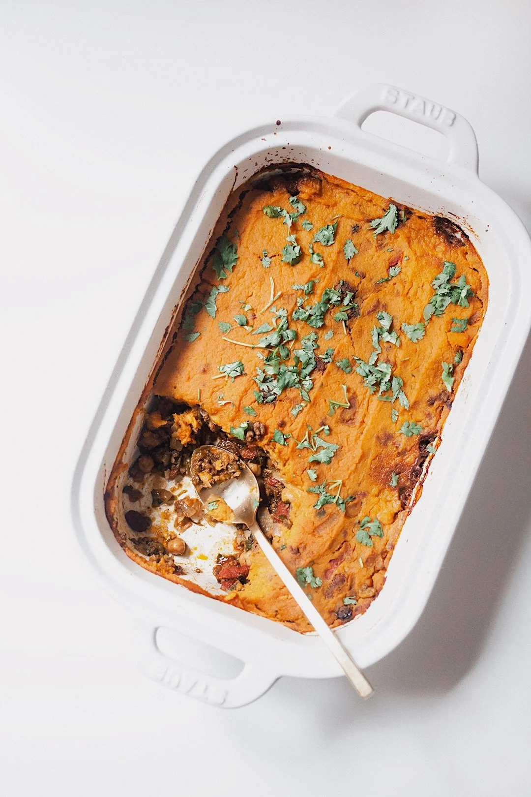 Moroccan Shepherd’s Pie with Sweet Potato