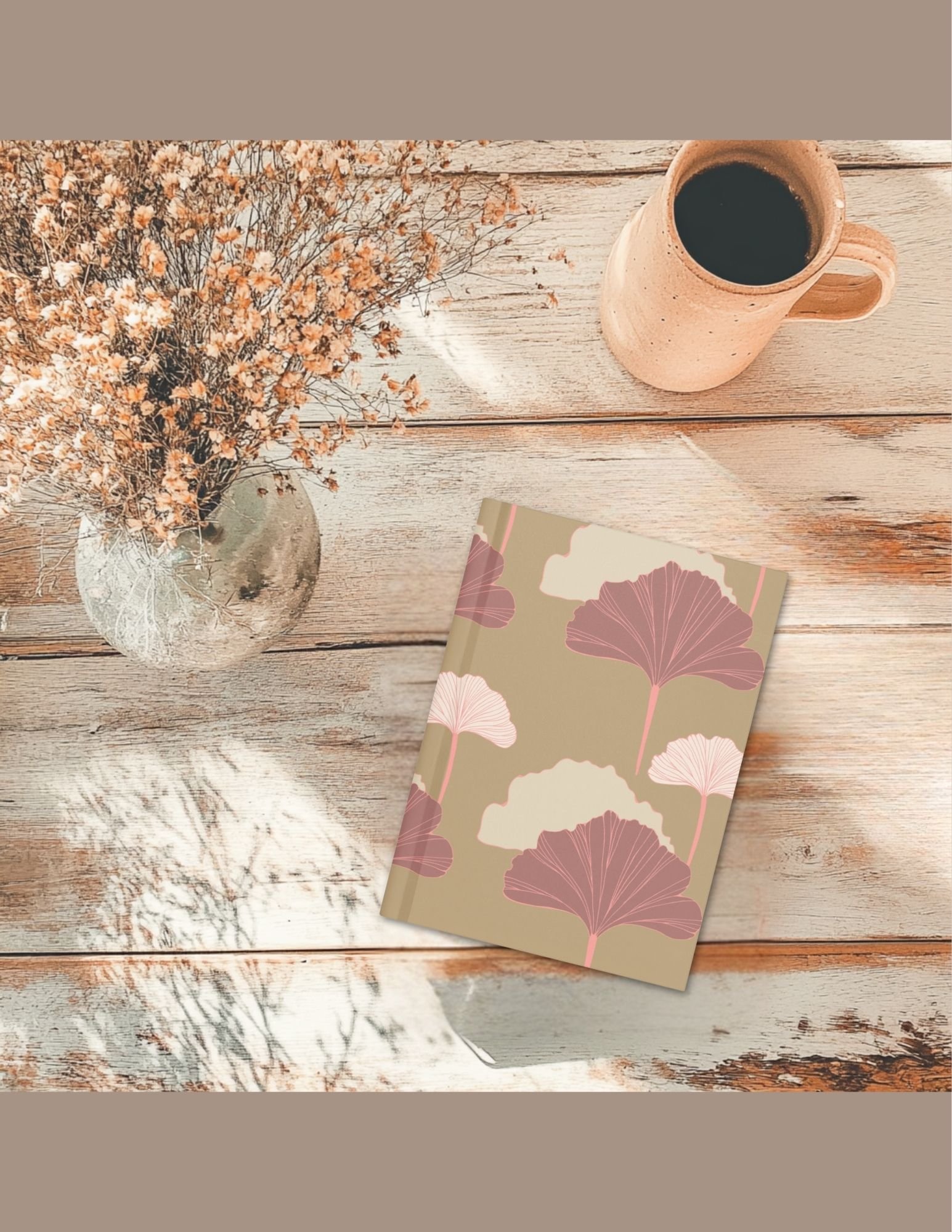 Ginkgo & Wing - Botanical Lined Journal: The Blush Canopy