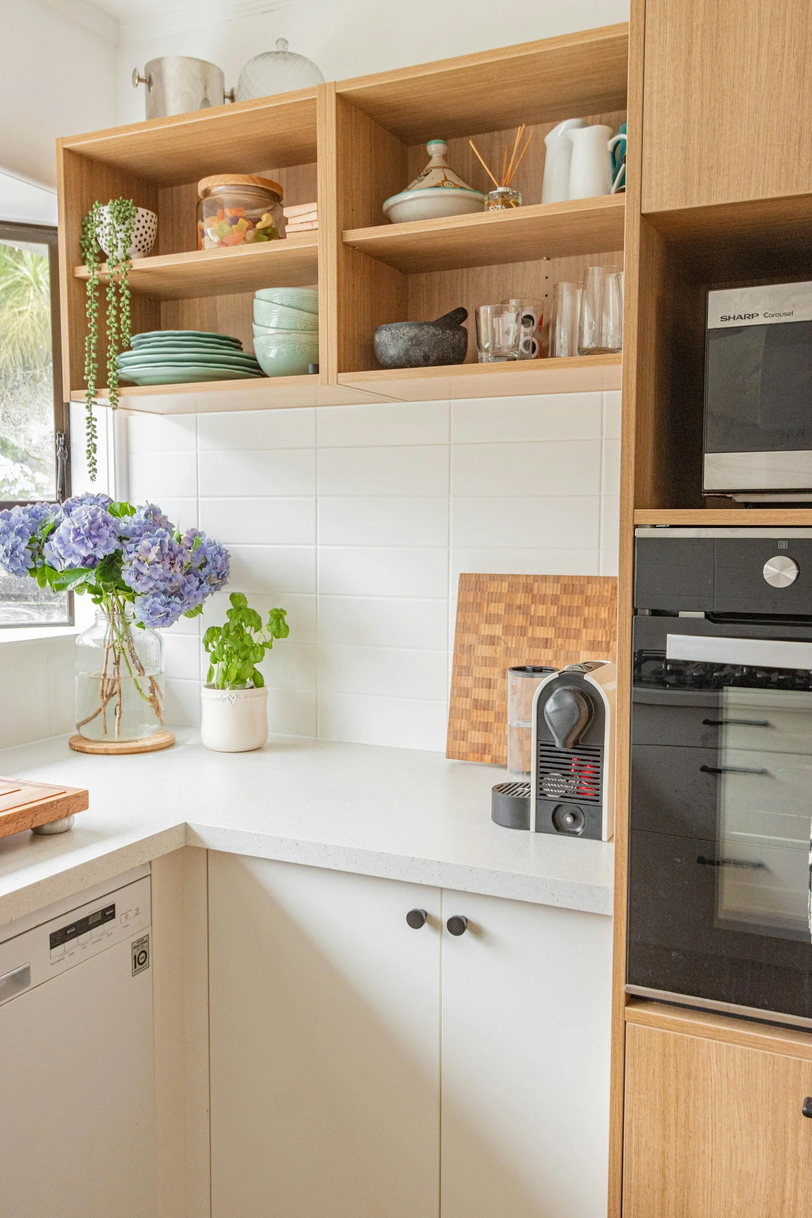 Modern kitchen cleaned during a standard house cleaning service by Luma Maid in Atlanta, GA.