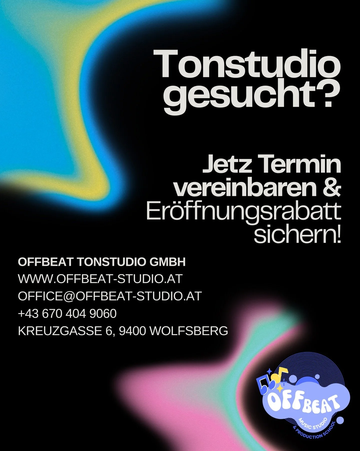 🎤🎸 Du m&ouml;chtest deine Musik professionell aufnehmen und suchst daf&uuml;r das passende Tonstudio?
🎶 Im OffBeat Studio erwarten dich hochwertige Recordings, eine angenehme Arbeitsatmosph&auml;re und kompetente Betreuung.
⏯️ Jetzt Termin sichern