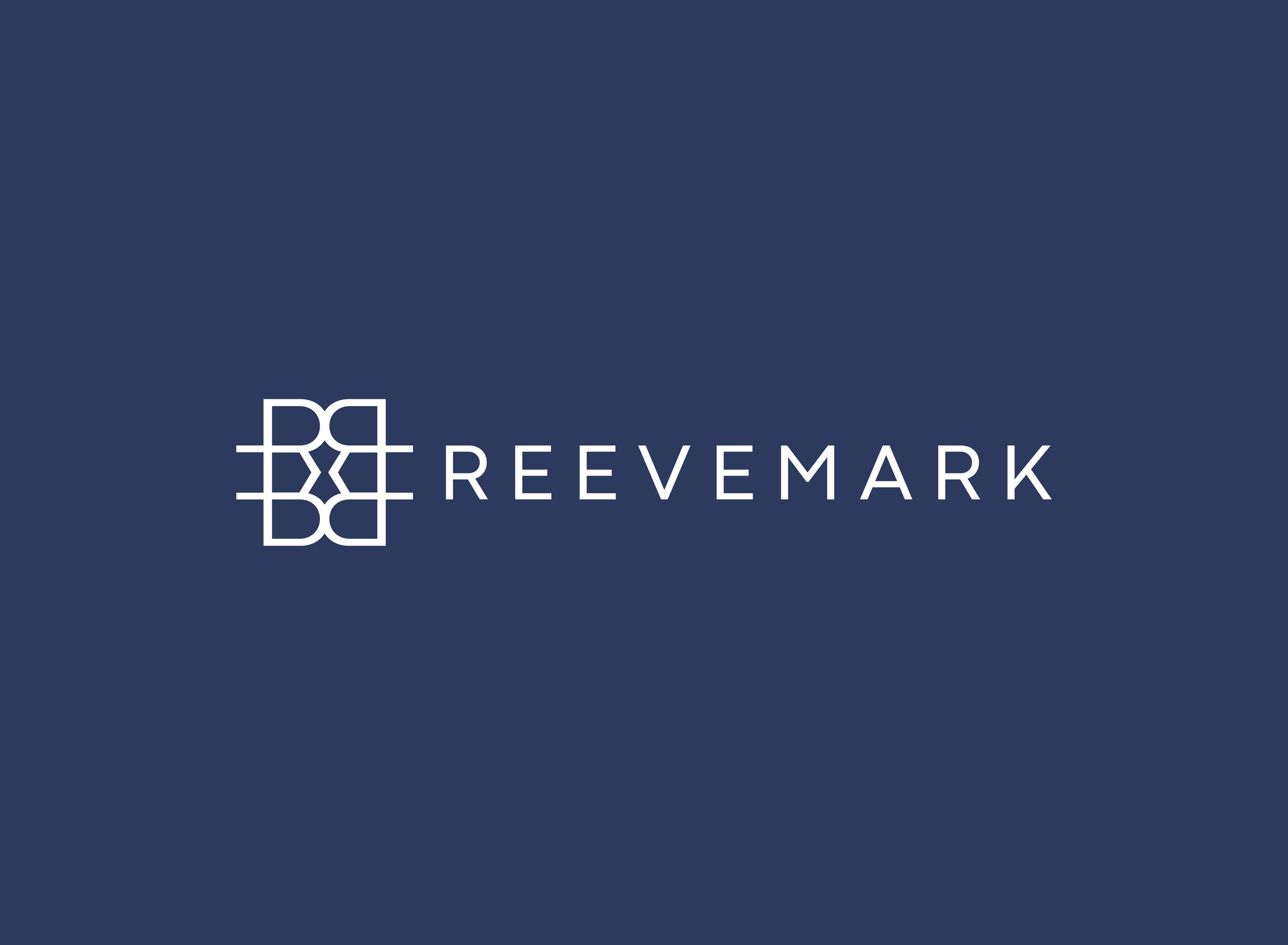 ReeVemarch logo on a dark blue background