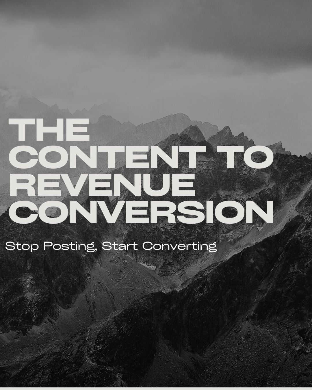 The Content-to-Revenue Conversion: Stop Posting, Start Converting