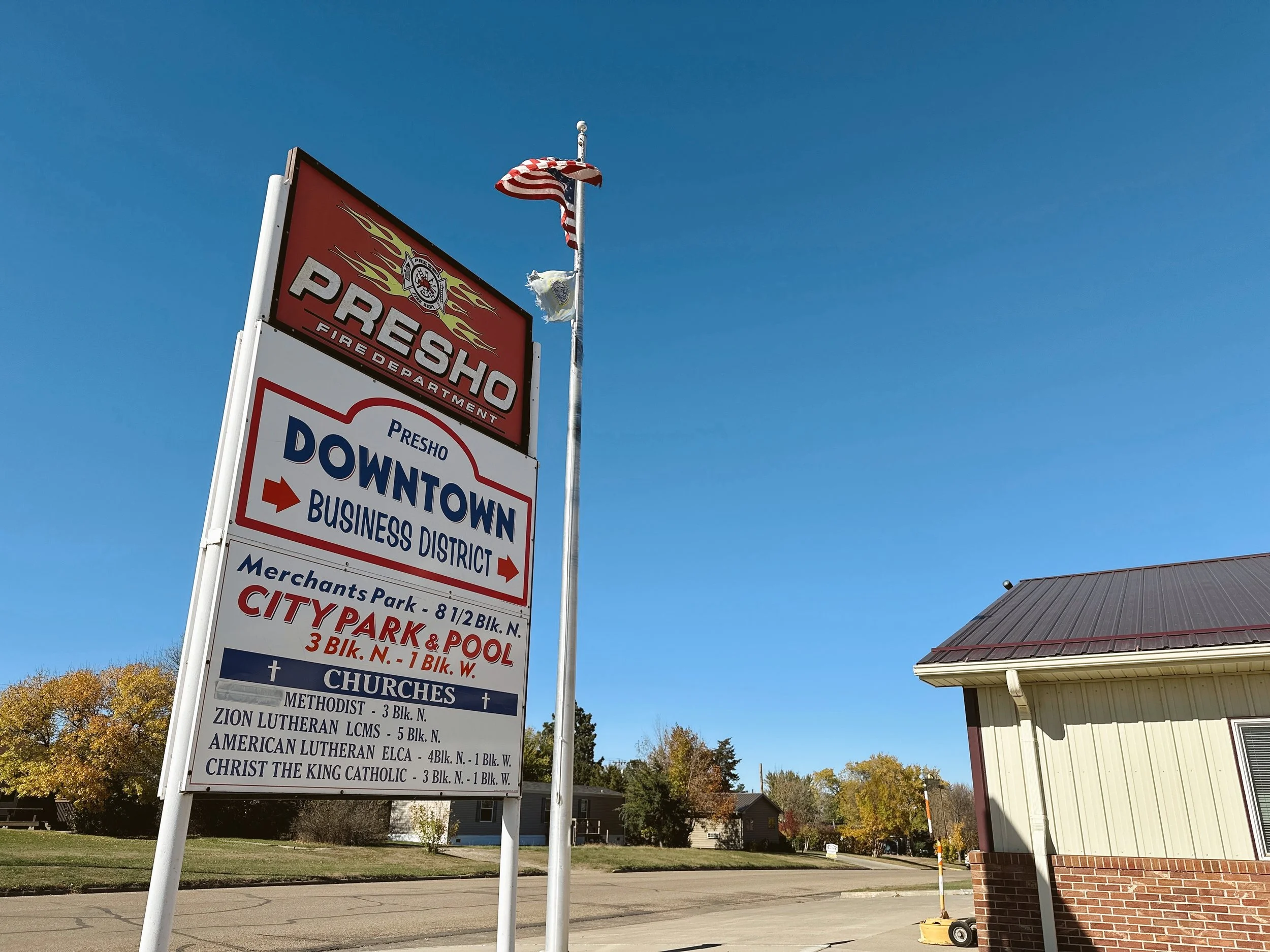 Presho Fire Department Sign