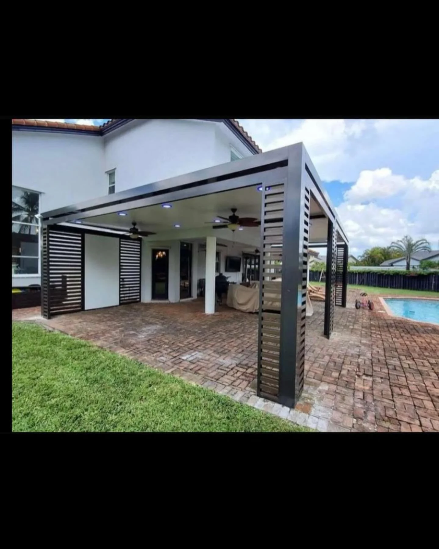 Custom Aluminum powder coated Pergolas!