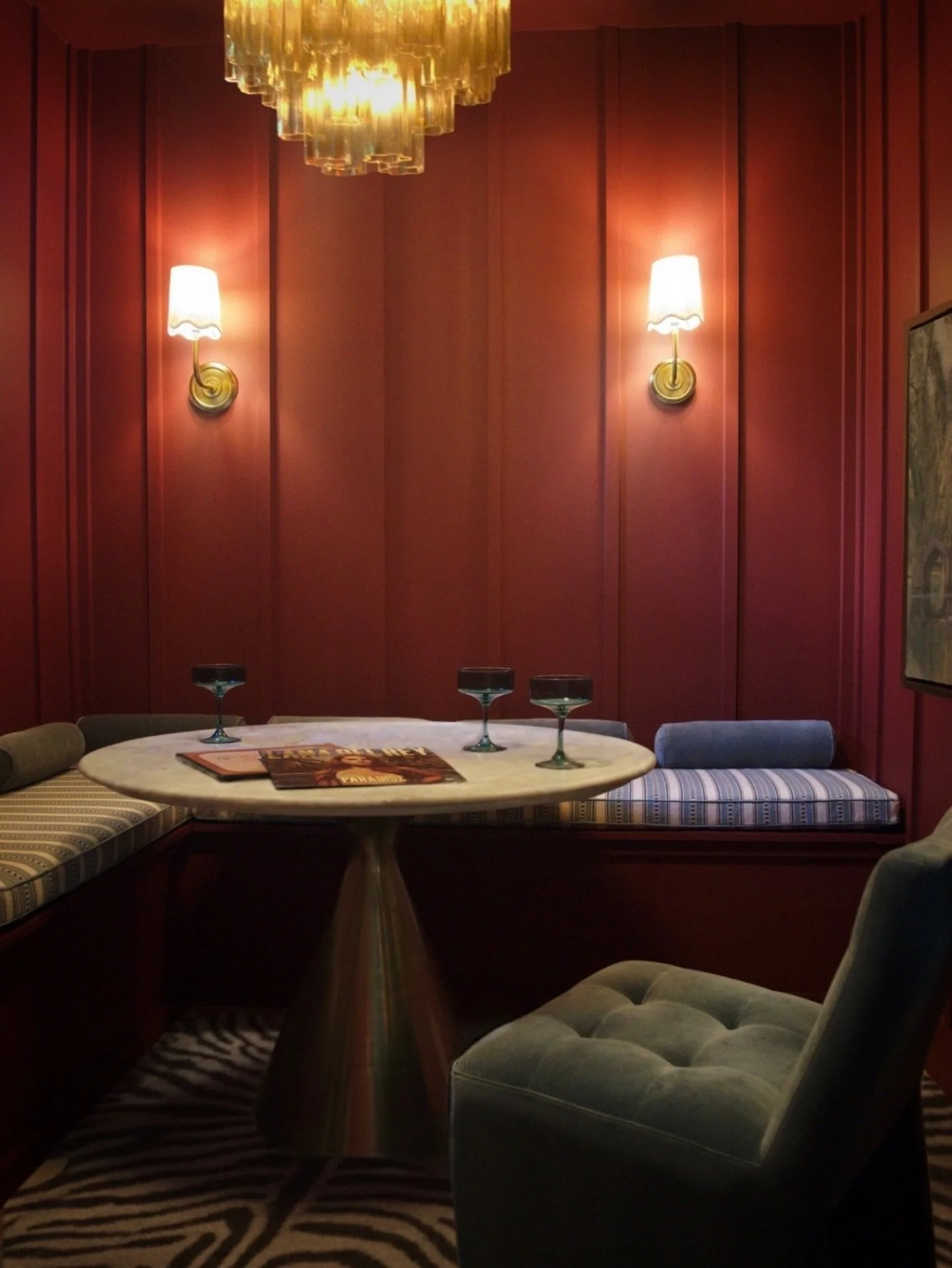 Typically, a hidden nook beneath the stairs makes for excellent bulk storage&hellip;

Lucky for us, our clients are anything but typical 🍒

We had so much fun converting this unsuspecting lil Harry Potter room into the bold &amp; moody jewel box lou