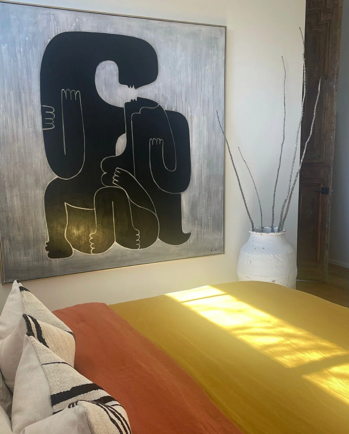 Chic bedroom designed by Austin interior designer HOLLEYHOUSE