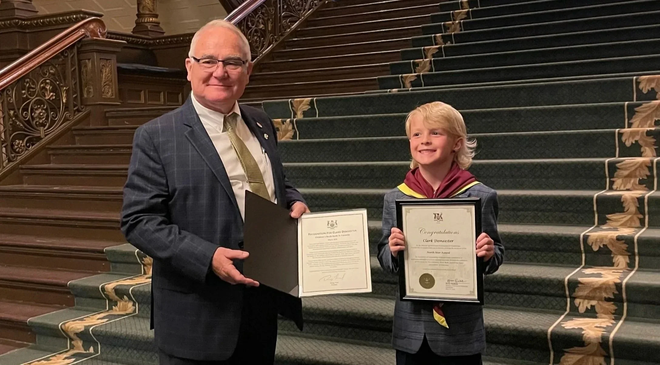 Clark Demeester Recognized by the Legislative Assembly of Ontario 