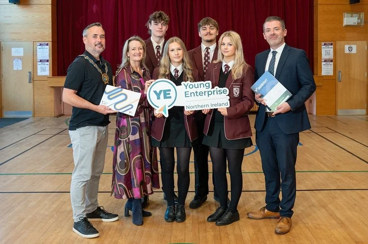 Post-primary students taking part in Young Enterprise