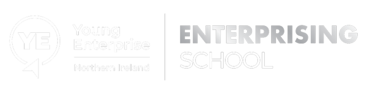 White Enterprising School logo version