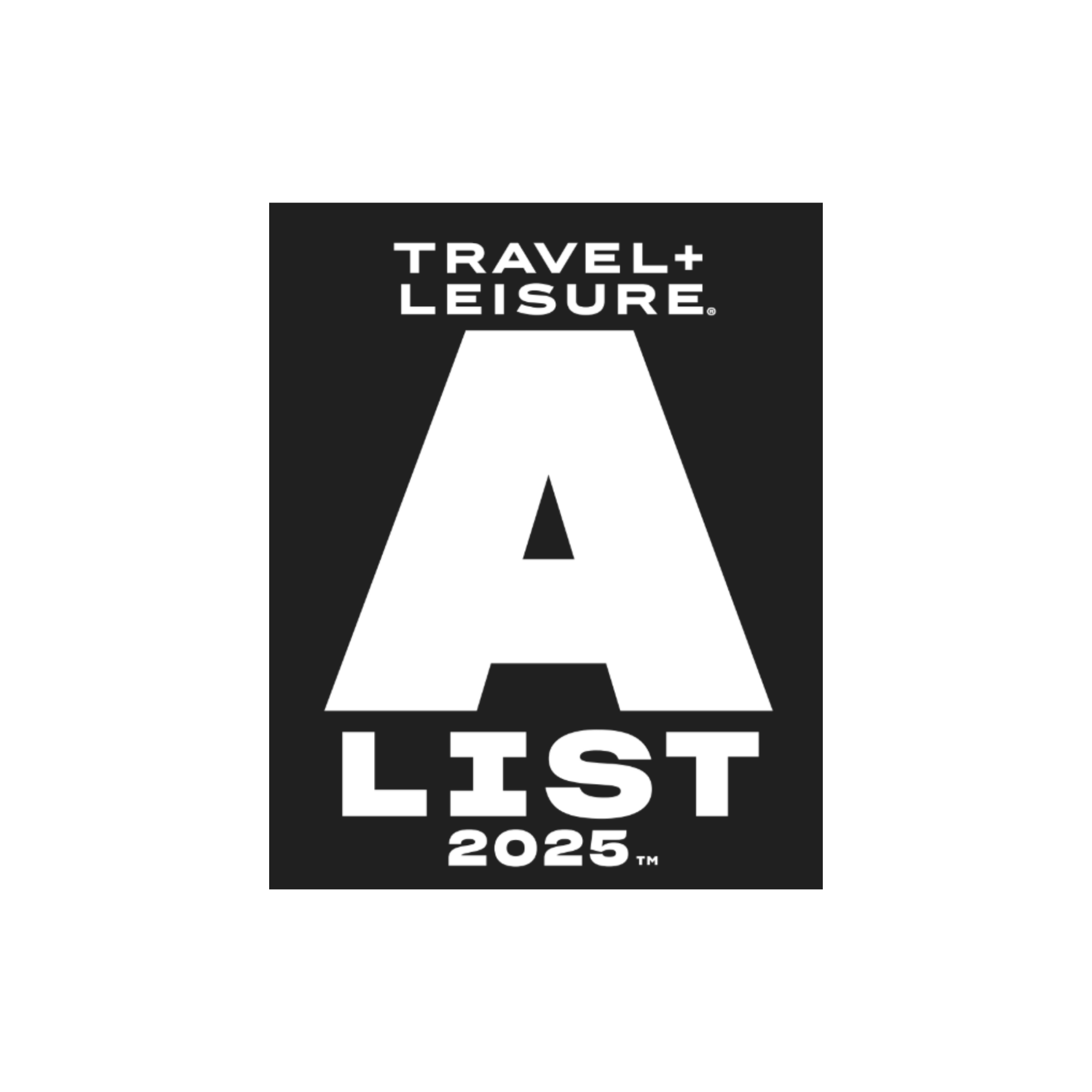 Travel + Leisure A List 2025 Logo