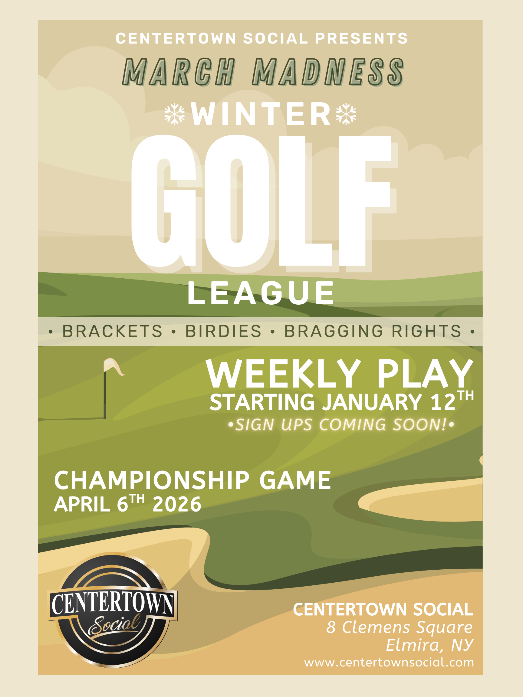 March Madness Winter Golf League