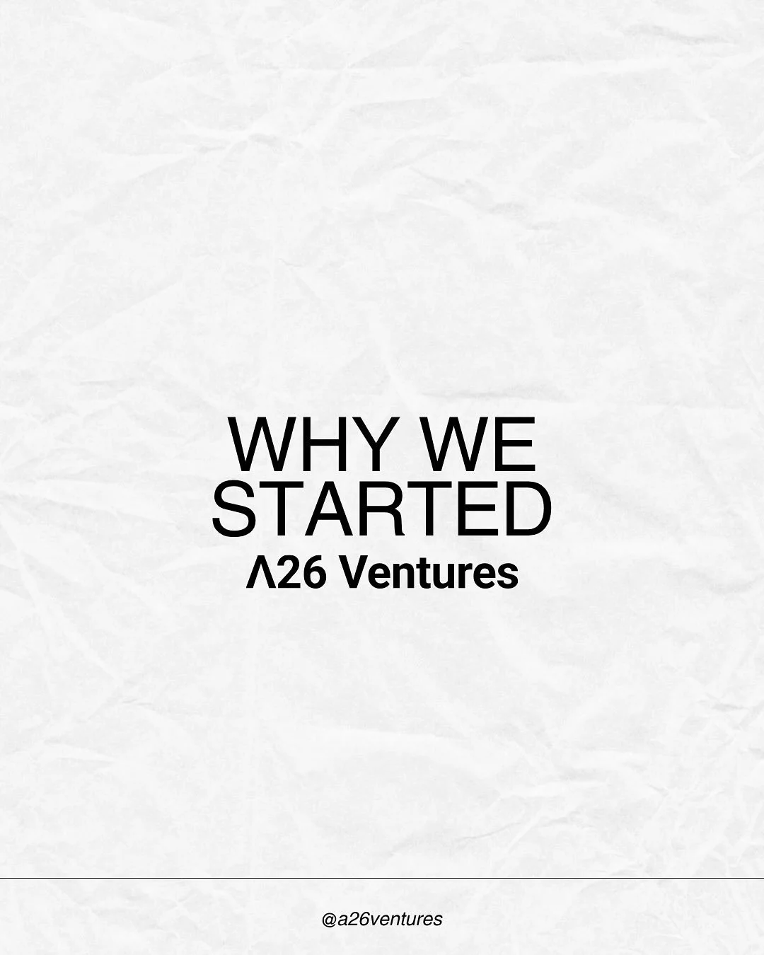 A26 Ventures was founded to address a clear need: early-stage founders often lack the capital and network to bring their ideas to life.

Our mission is to fill this gap. By providing catalytic funding, access to resources, and a supportive community,