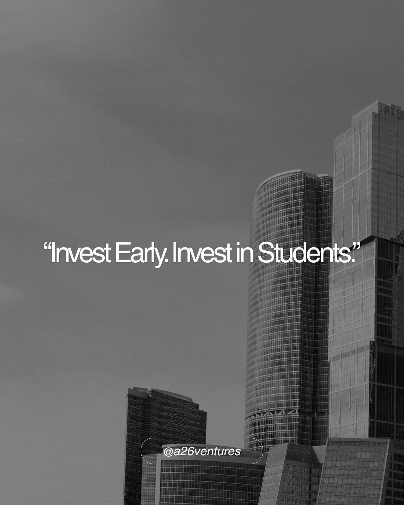 Investing in students means investing in the future. At A26 Ventures, we believe the strongest ideas deserve backing from day one.

#VentureCapital #StudentFounders #FutureLeaders #StartupJourney #Innovation #Entrepreneurship #StudentEntrepreneurs #N