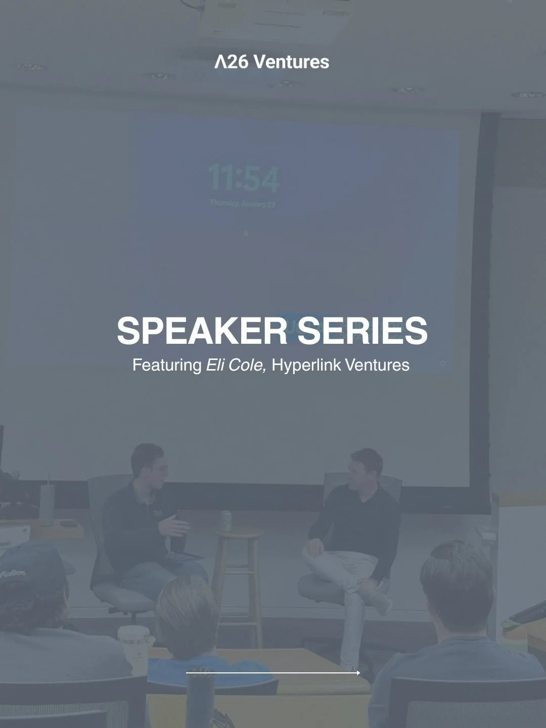 Last week, A26 Ventures welcomed Eli Cole for our Speaker Series to share candid insights on early-stage investing and founder psychology. Eli walked us through why conviction and resilience matter more than pattern recognition at seed, how VC is ult