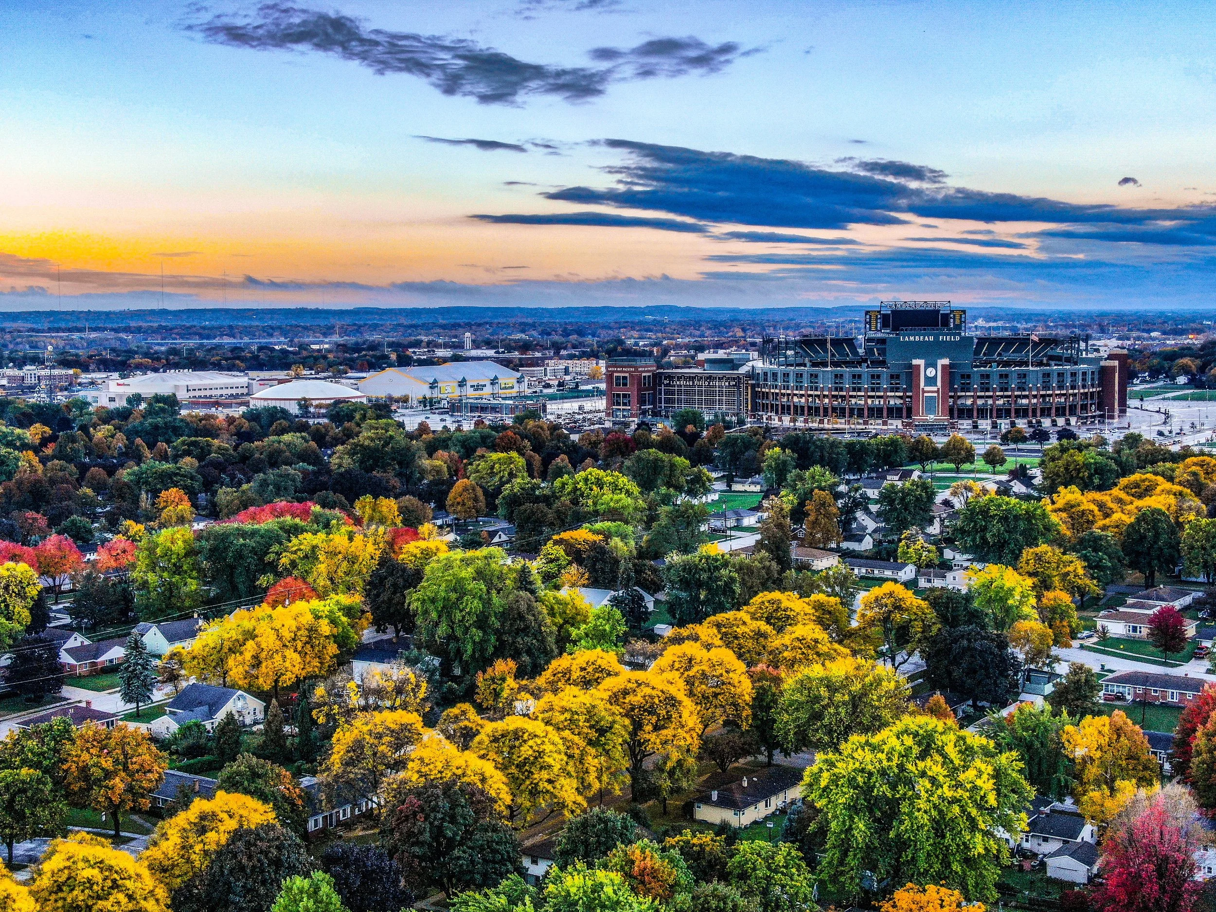 Lambeau Field Peak Fall Colors
