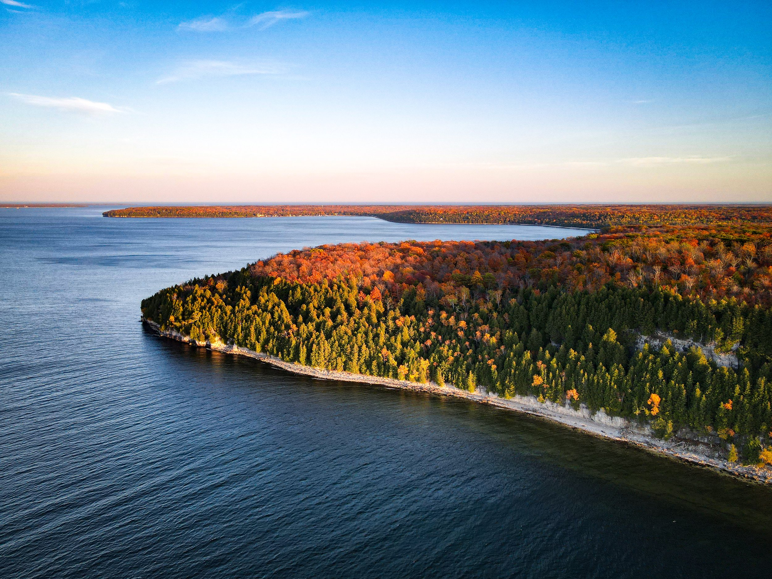 Door Bluff Fall Foliage