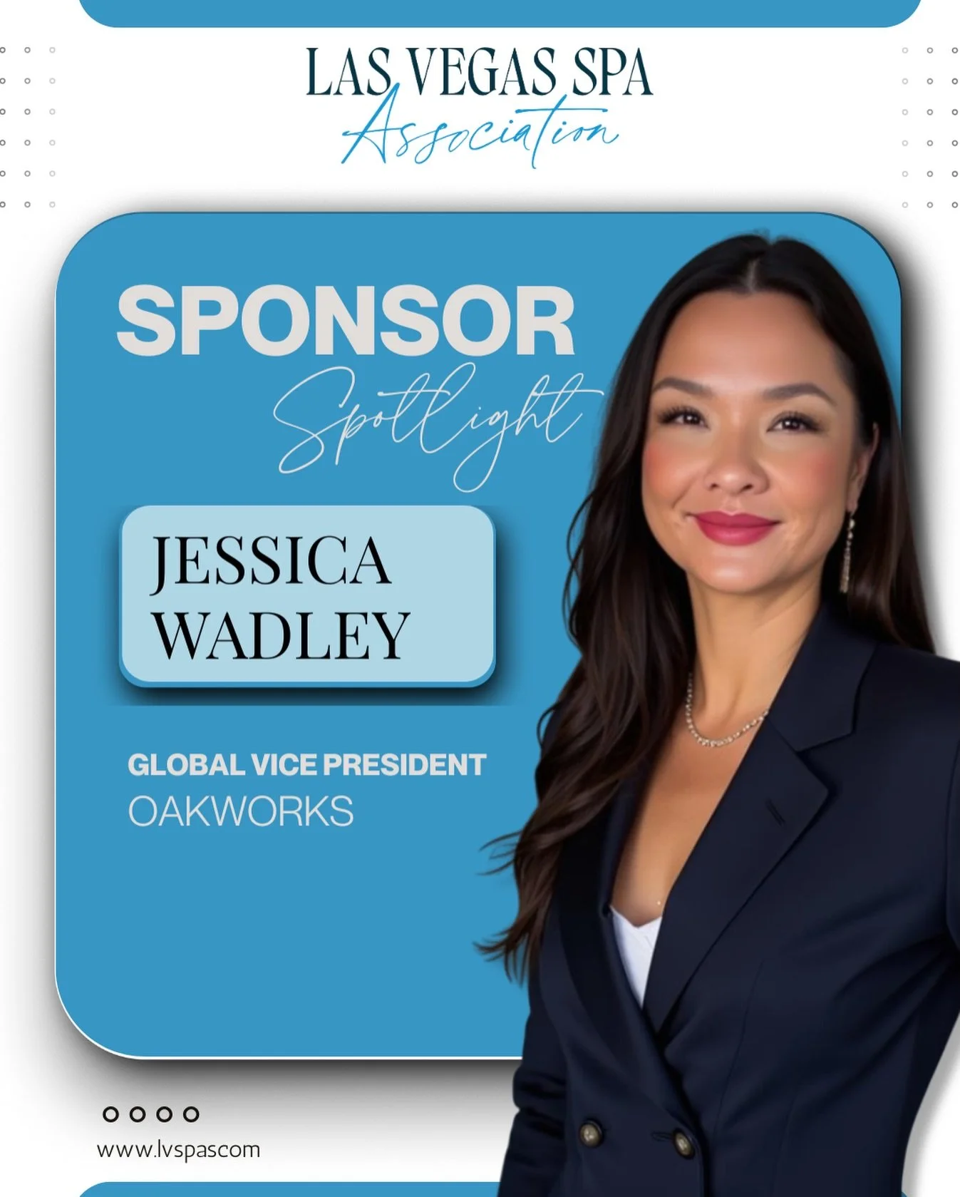Sponsor Spotlight ✨
We&rsquo;re proud to spotlight Jessica Wadley, Global Vice President of @oakworkstables, and a valued sponsor of our December 2025 Year End Awards Night Social.

Jessica oversees Oakworks&rsquo; worldwide distribution, bringing in