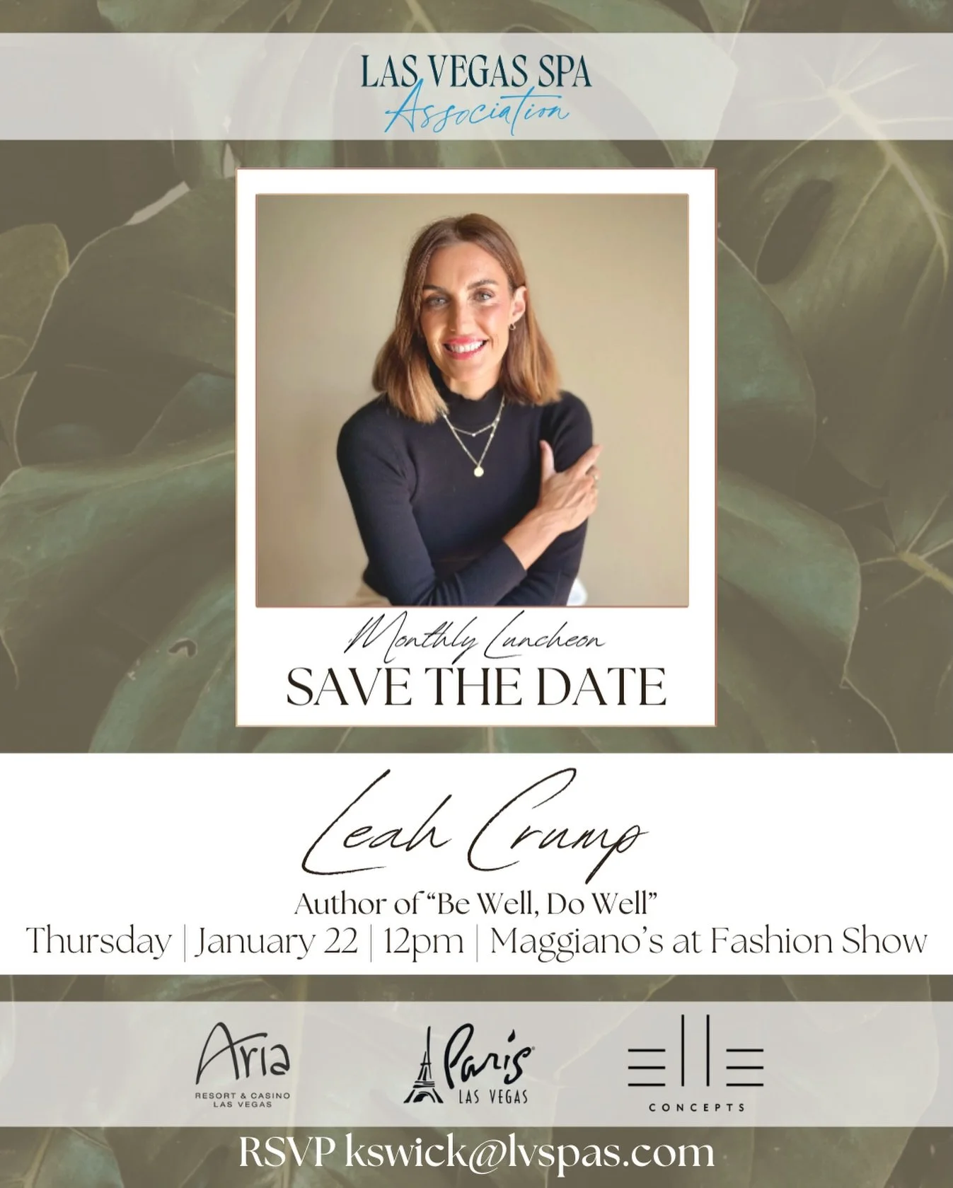 🌟 Kick Off 2026 With Us! 🌟

We&rsquo;re thrilled to launch the first LVSA event of the year! Join us for our January Monthly Luncheon on Thursday, January 22 at 12 PM at Maggiano&rsquo;s at Fashion Show Mall, featuring an inspiring session led by L