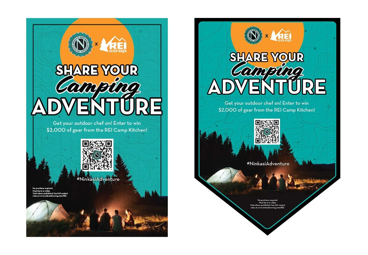 Variations of in-store signage that the brewery and distributor offered retailers.