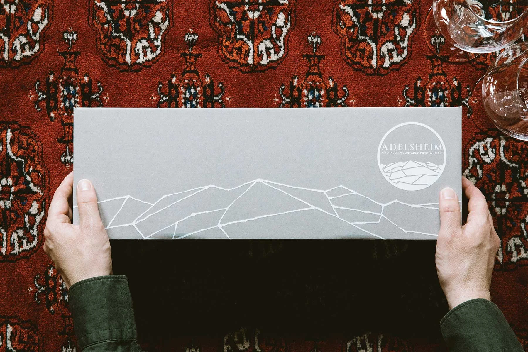 One of several gift boxes I designed for Adelsheim.