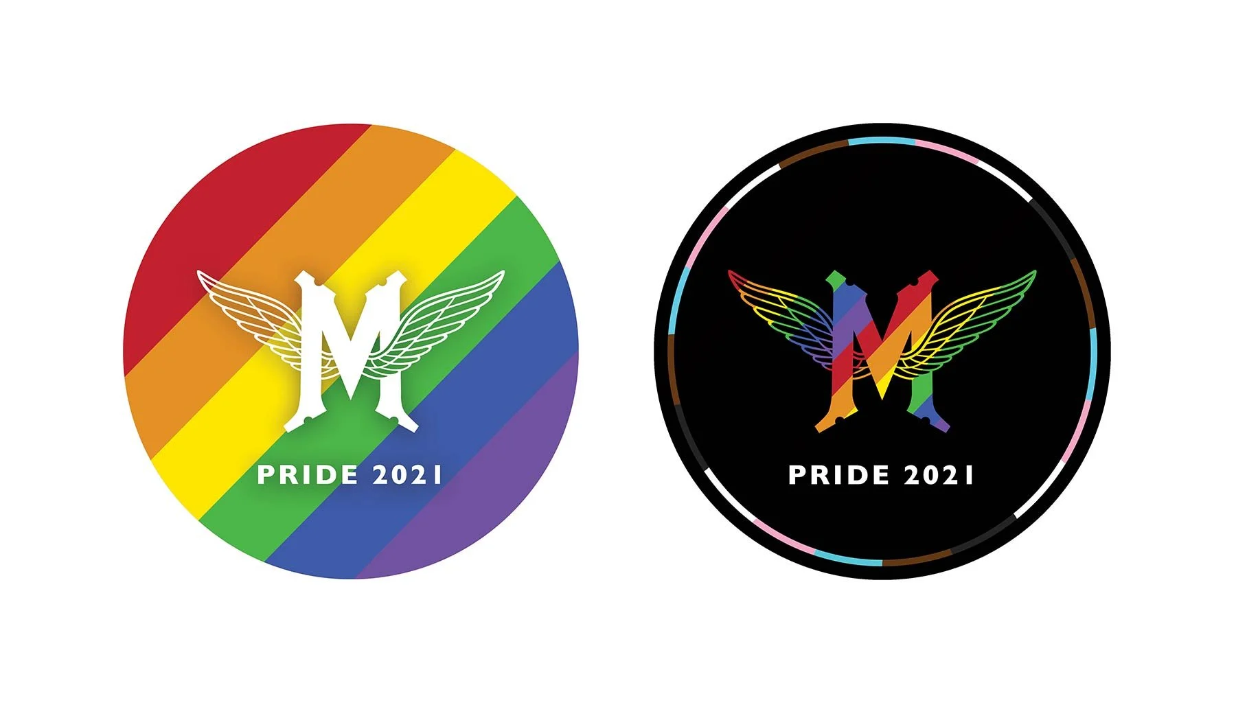 Logos created for the Club's social media icons and all Pride events. 